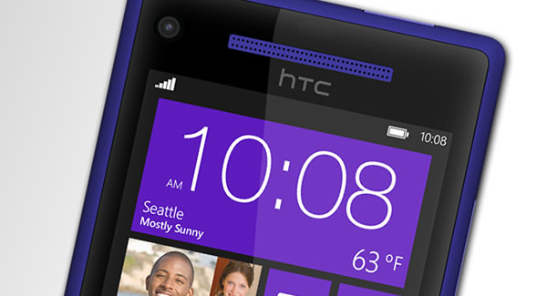 front picture of HTC 8X