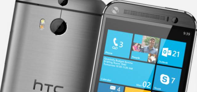 HTC One windows phone mock-up