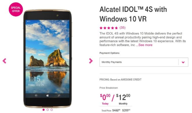 Alcatel idol 4s t-mobile