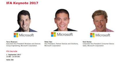 ifa MICROSOFT KEYNOTE 2017