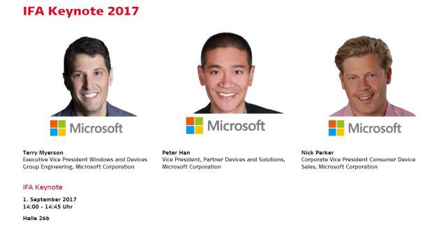 ifa MICROSOFT KEYNOTE 2017