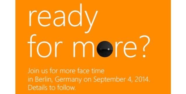 Microsoft IFA 2014 Press invite Sept.4