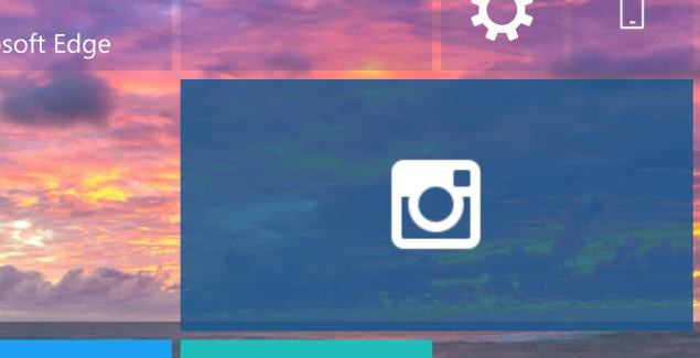 Instagram beta live tile