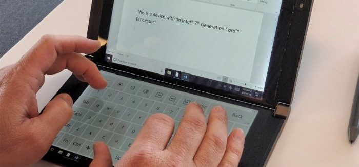 Intel shows a conceptual, foldable pocket PC
