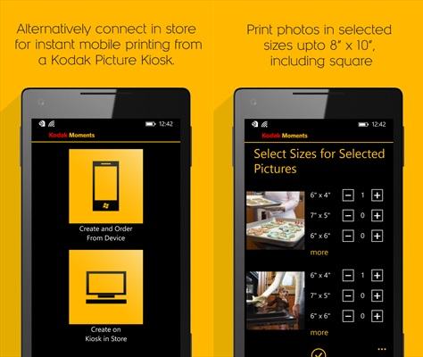 my kodak moments app windows phone
