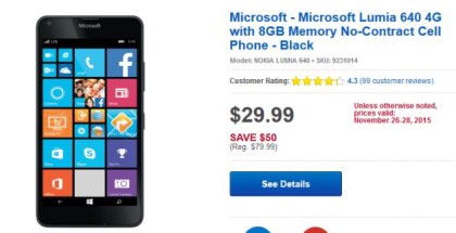 att lumia 640 black friday 2015