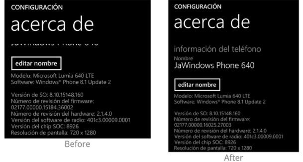 Lumia 640 and 640 XL firmware update