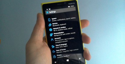 Windows 10 preview on Phones Lumia 920 Nokia