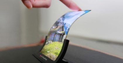 LG OLED foldable screen display