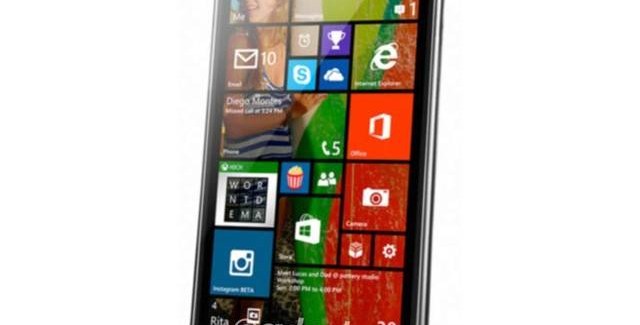 LG Uni8 running WIndows Phone 8.1 smartphone