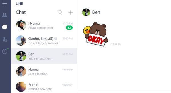 LINE universal app windows 10