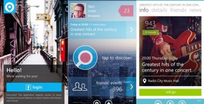 LocalEvents for Windows phone 8 screenshots