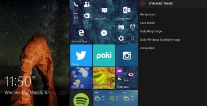 lock screen start dynamic theme