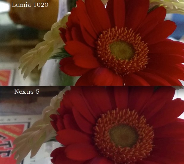 Nokia Lumia 1020 vs Nexus 5 indoors
