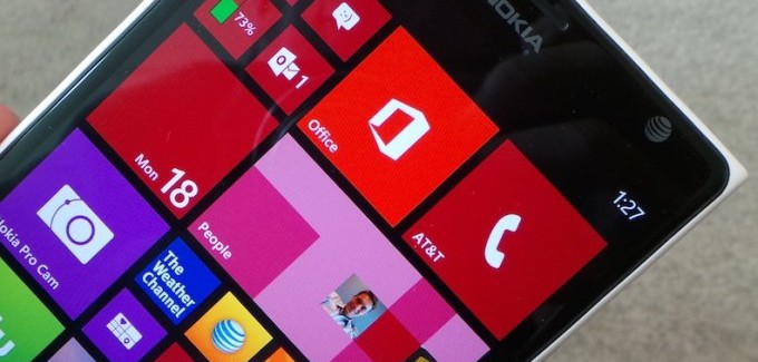 Front image of the Lumia 1520