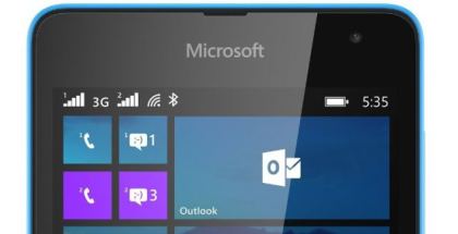 Microsoft Lumia front logo