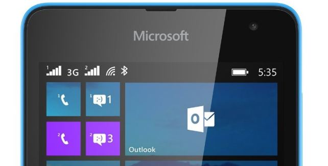 Microsoft Lumia front logo