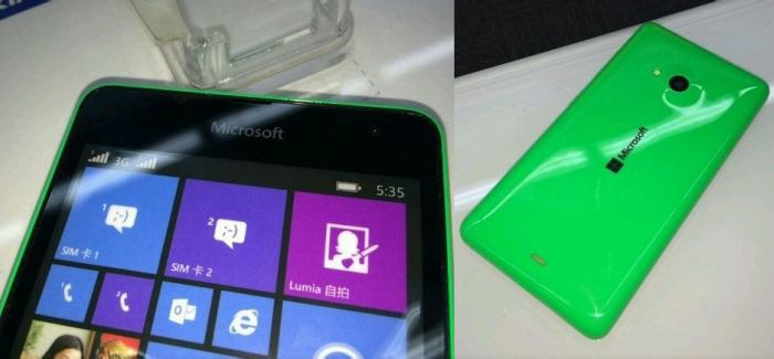 Leaked photos of the Lumia 535