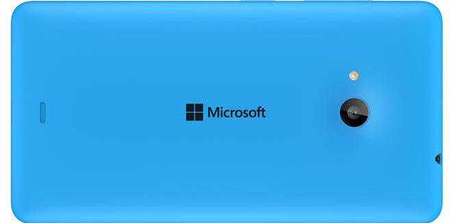 Microsoft Lumia 535 back Cyan