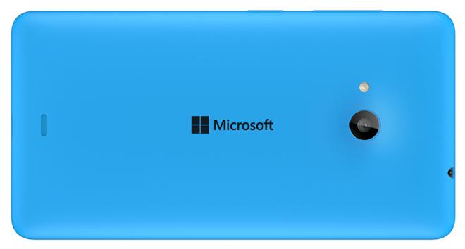 Microsoft Lumia 535 back Cyan
