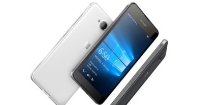 Lumia 650 white black