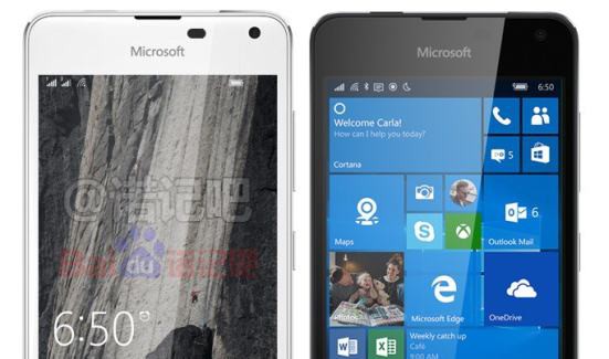 Lumia 650 in white and black