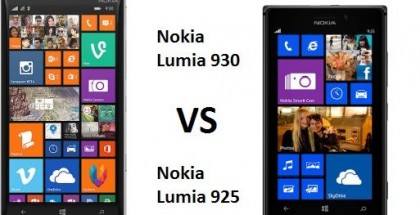 Nokia Lumia 930 vs Lumia 925