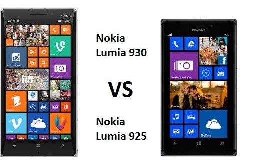 Nokia Lumia 930 vs Lumia 925