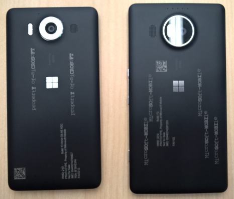 back lumia 950 xl camera