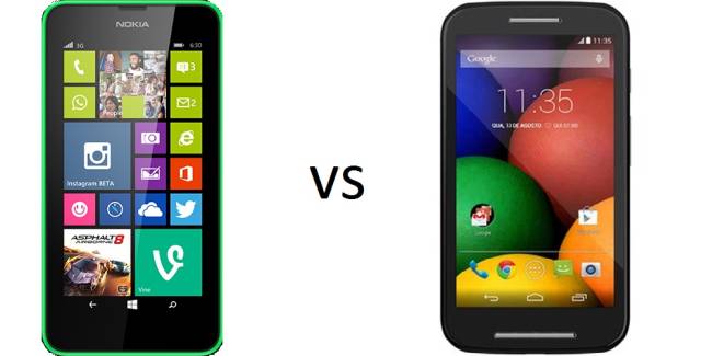 Nokia Lumia 630 vs Motorola Moto E