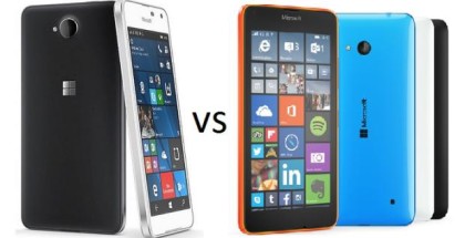 Lumia 650 versus Lumia 640 Microsoft