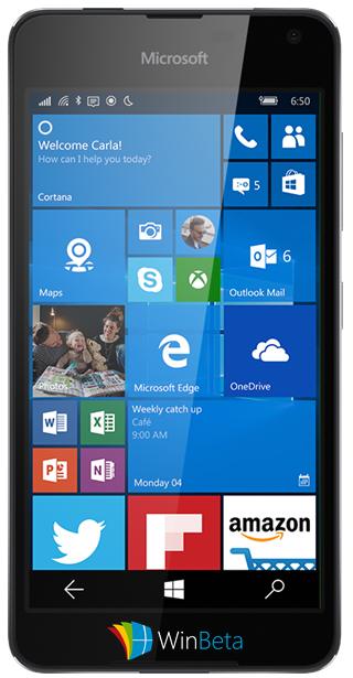 Lumia 650 render full
