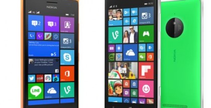 Nokia Lumia 830 and Lumia 730/735