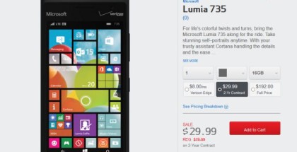 Lumia 735 on Verizon