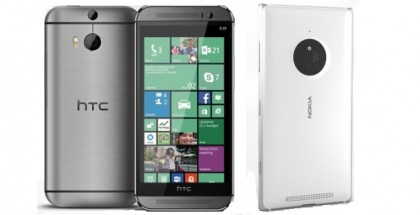 Nokia Lumia 830 vs HTC One M8 for Windows (AT&T network)