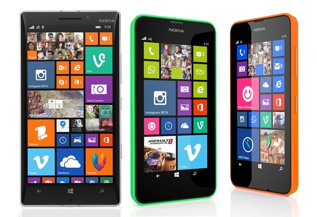 Nokia Lumia 930 and Lumia 630