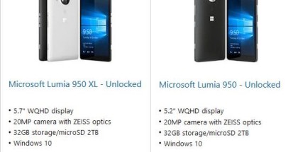 Lumia 950 store