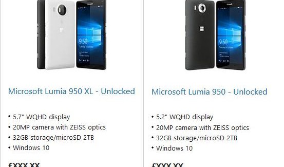 Lumia 950 store