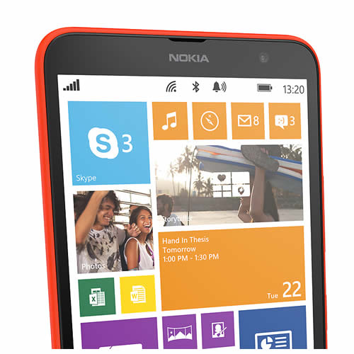 Nokia Lumia 1320 home screen tiles