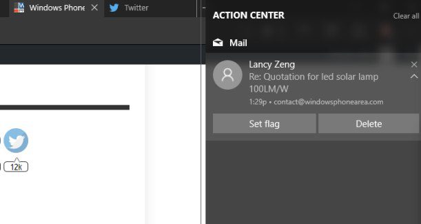 Mail Outlook app