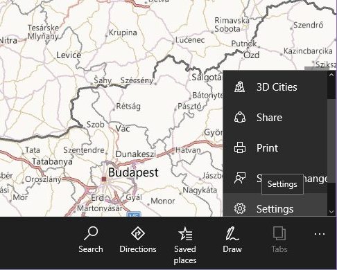Maps Settings