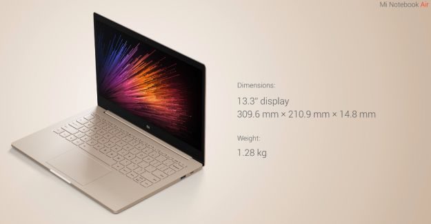 notebook air xiaommi