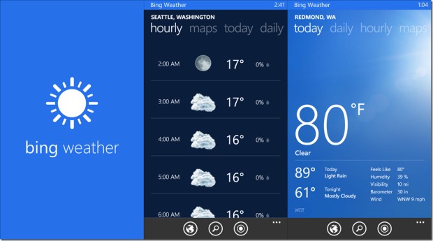 Microsoft released Bing Apps for Windows Phone 8