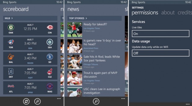 Microsoft released Bing Apps for Windows Phone 8