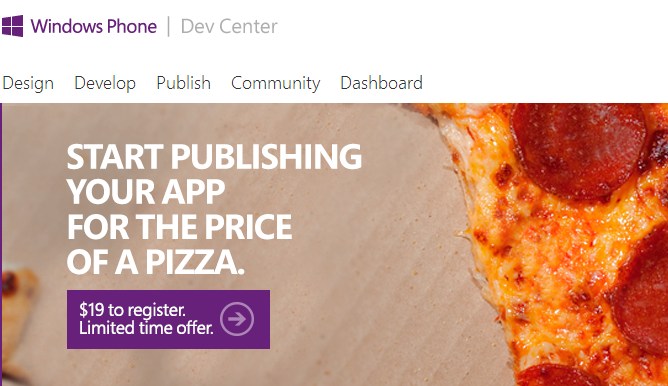 Windows Phone Dev Center promotion 2013