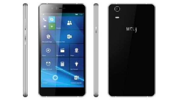 Moly W5 Windows 10 Mobile