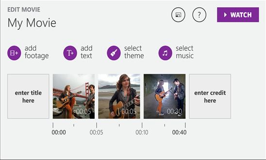Movie Creator for windows phone 8.1
