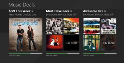 Music Deals app for Windows devices