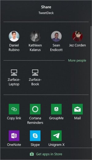 Windows 10 Timeline Near Share