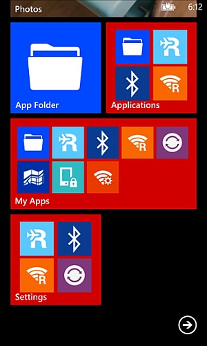App Folder app for Windows Phone